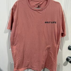 Salt-life Men's Pink T-shirt